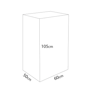 Χαρτοκιβωτιο-Nτουλαπα-60X50X105cm-Πενταφυλλο-διαστασεις