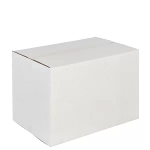 Χαρτοκιβώτιο 23x15,5x30,5cm Τρίφυλλο Λευκό