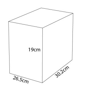 Χαρτοκιβώτιο-30,2x19x26,5cm-4x3Lt-Tins-Ψηλό-Διαστάσεις