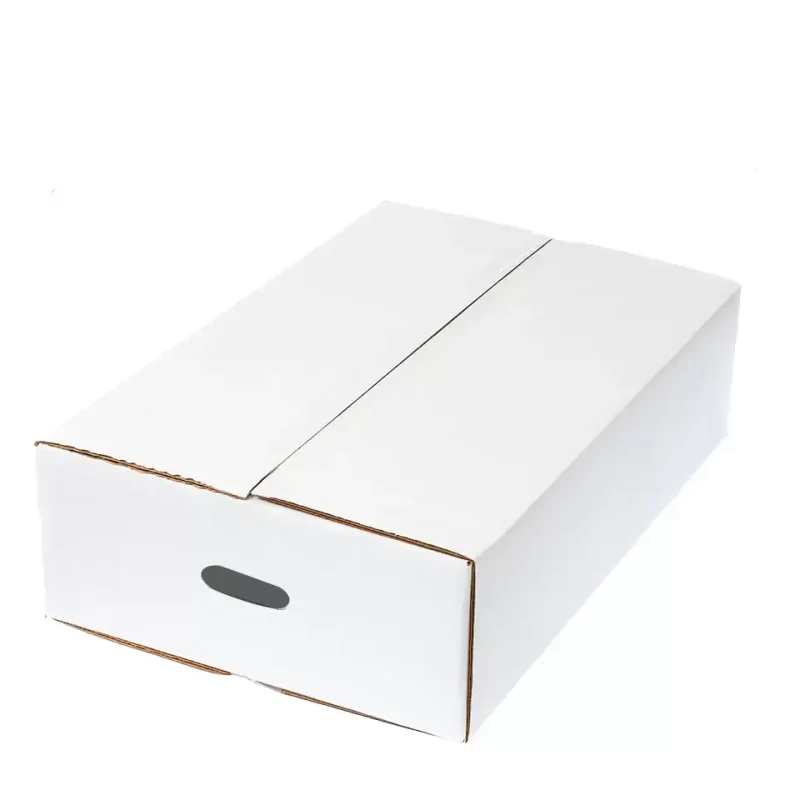 Χαρτοκιβώτιο Κατάψυξης 595Χ395Χ155 Λευκό με Χούφτα