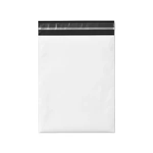 Σακουλάκι Courier Λευκό με Αυτοκόλλητο