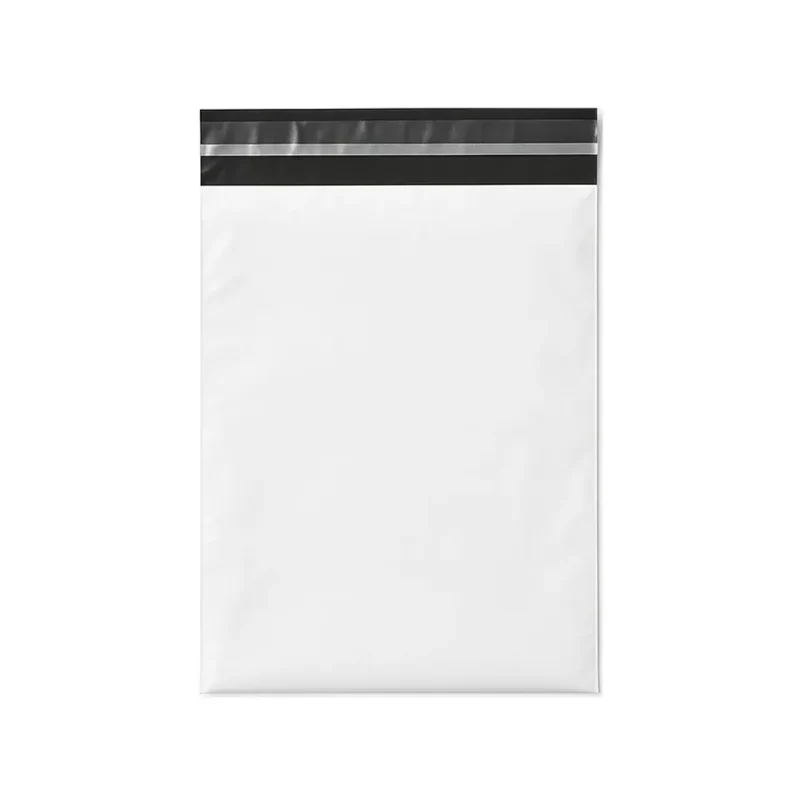 Σακουλάκι Courier Λευκό με Αυτοκόλλητο